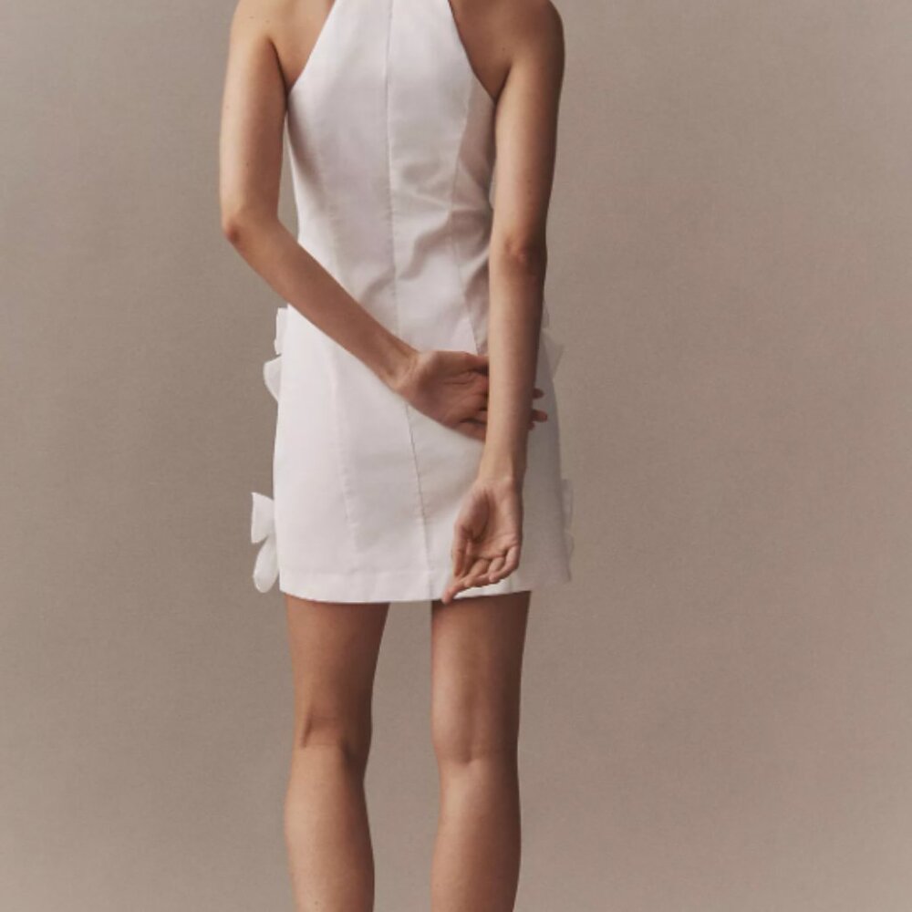 NWT BHLDN Sleeveless Allover Bow Mini Dress - Size Large - Picture 2 of 9